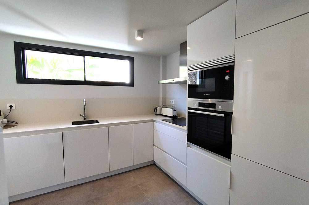 holiday apartment fitted kitchen