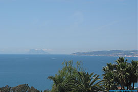 Estepona views on to Gibraltar
